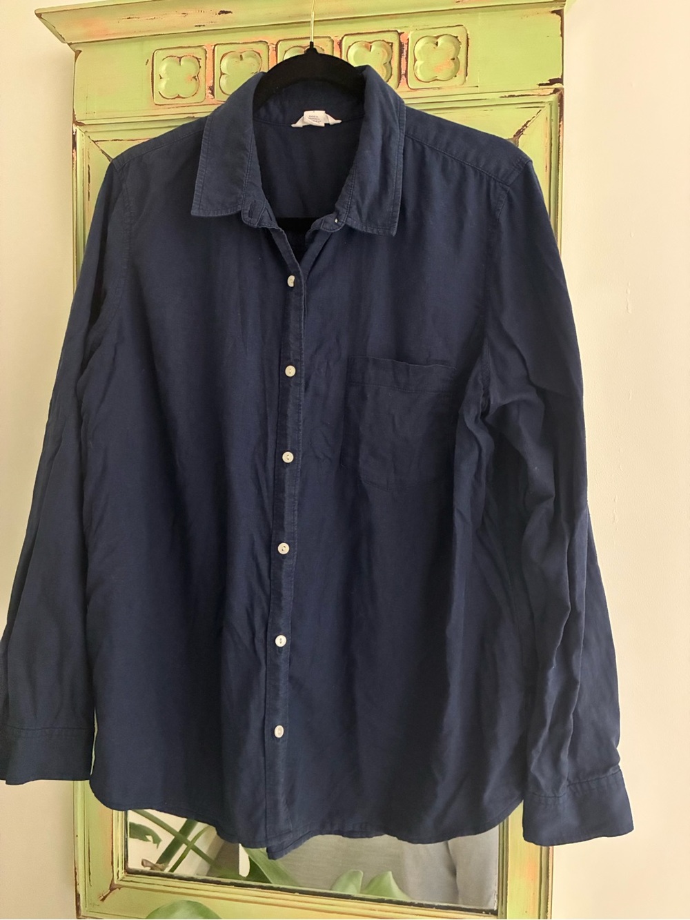 Caslon Navy Button-Up Shirt